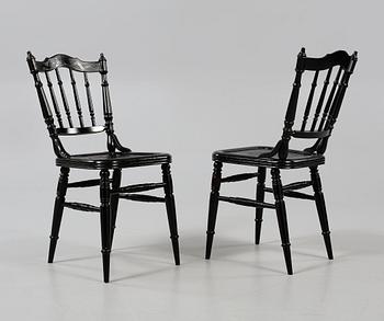 STOLAR, 4 st, sannolikt Småland, 1900-talets första hälft.