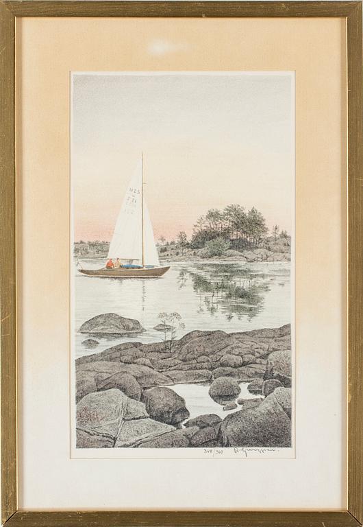 REINOLD, LJUNGGREN, 2 delar. Färglitografier, sign. numrerade 296/360 resp. 348/360.