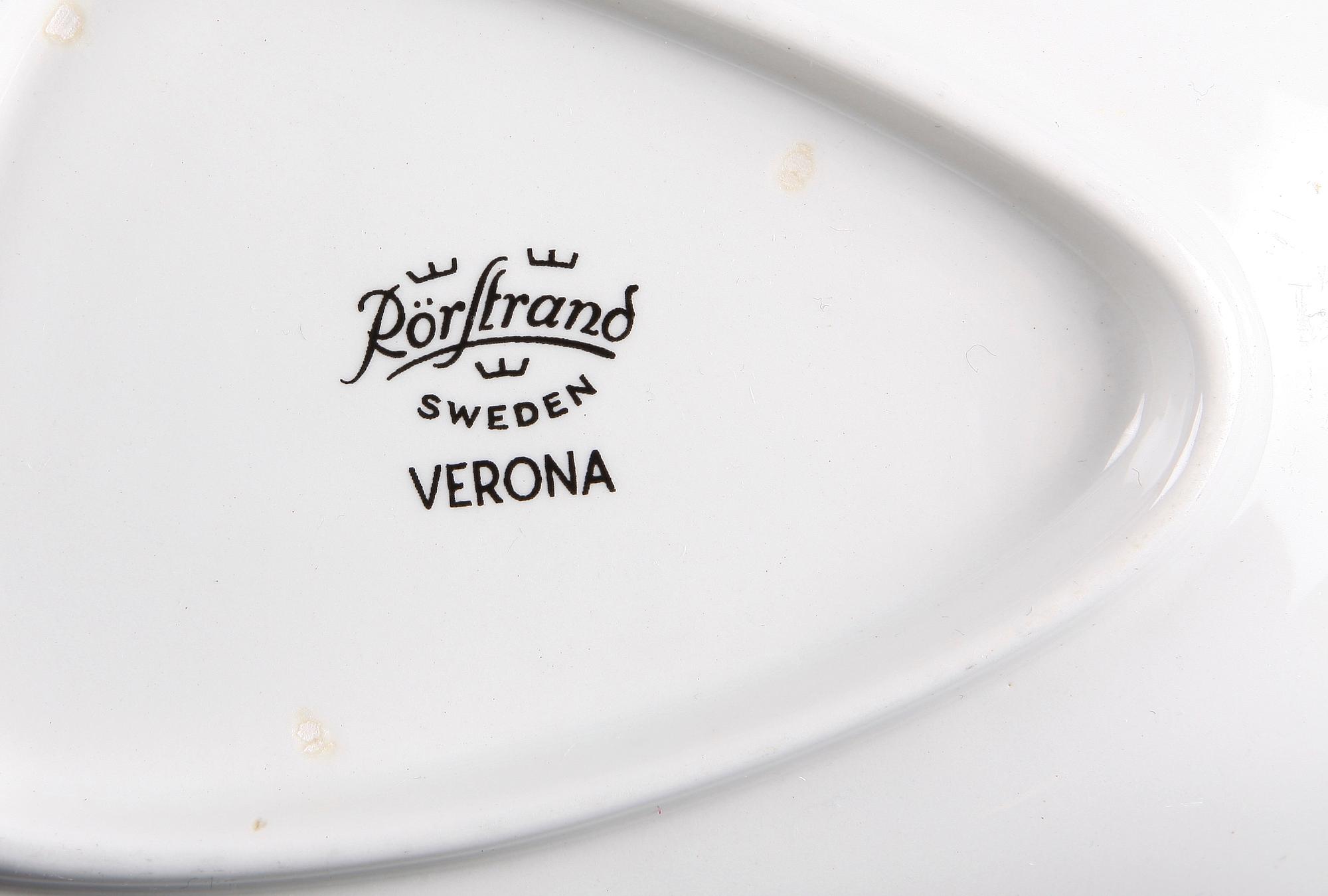 MATSERVISDELAR, 21 delar, porslin, "Verona" Rörstrand.