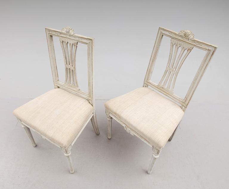 STOLAR, 1 par, gustavianska, 1700-talets andra hälft.