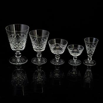 A 58 pcs glass service, probably Åfors glasbruk, circa 1960s.