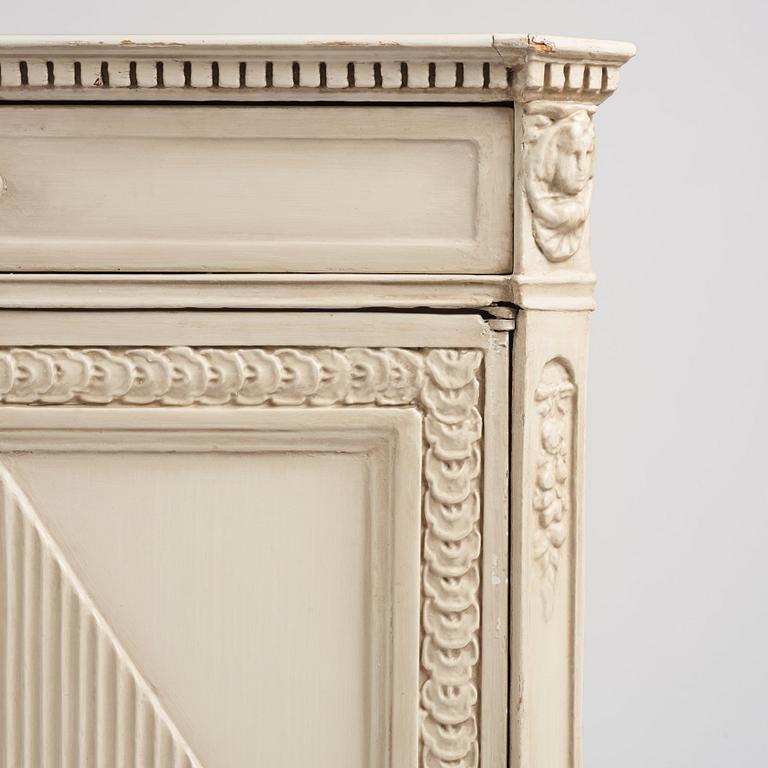 A late Gustavian cabinet, late 18th century.