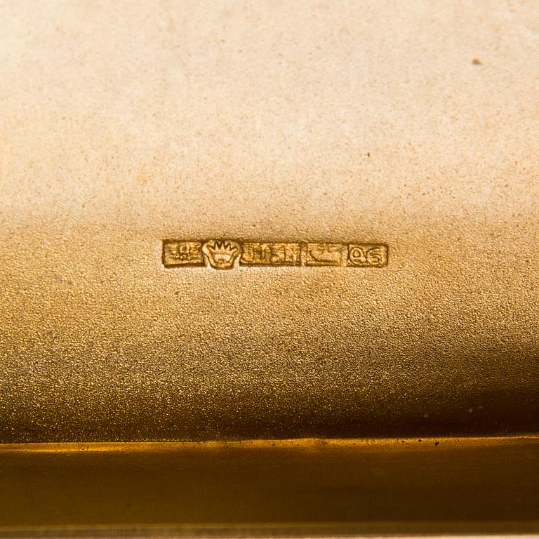 CIGARETTETUI, silver, Heikki Kaksonen, Helsingfors 1945.