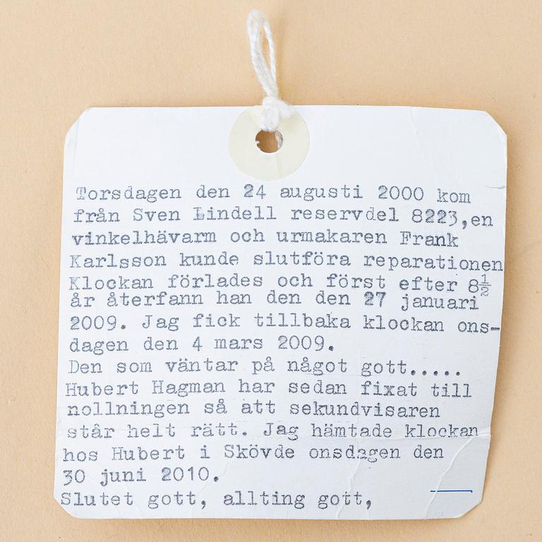 Heuer, Monte-Carlo, "Winner of the Acropolis Rally 1965 Carl Magnus Skogh and Lennart Berggren", ca 1965.