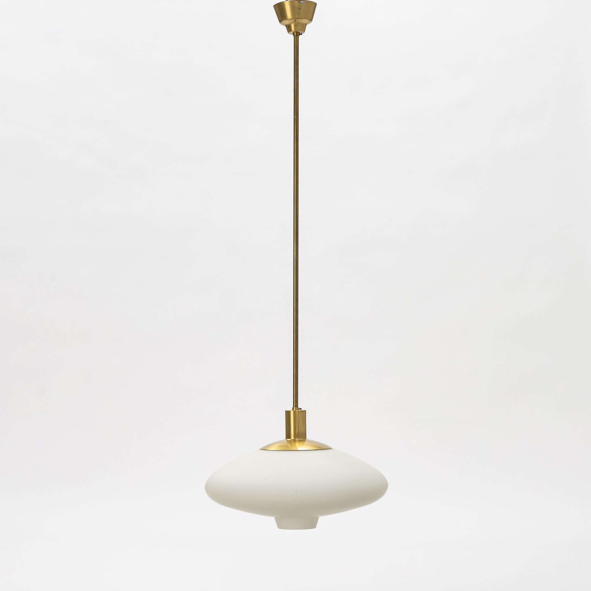 Hans Bergström, taklampa, modell "112", Ateljé Lyktan, Åhus, 1950-tal.