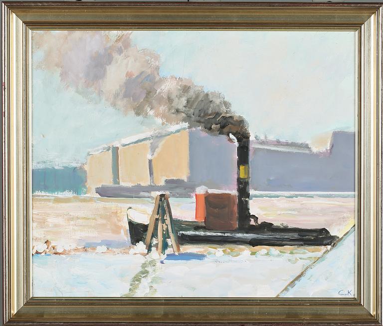 CARL KÖHLER, oljemålning, monogramsignerad.