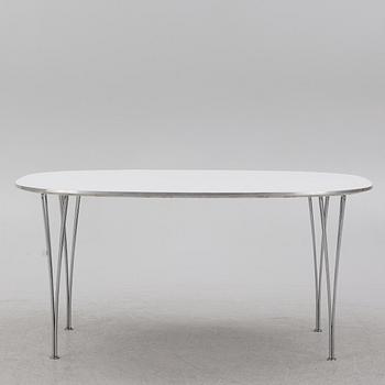 Bruno Mathsson & Piet Hein, matbord, "Superelips", Fritz Hansen, Danmark, 1981.