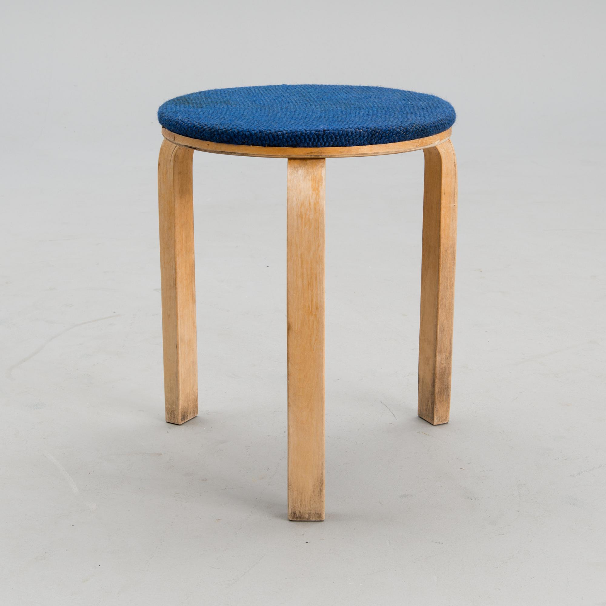 A 1930/1940s stool model 60 for Artek Finland.