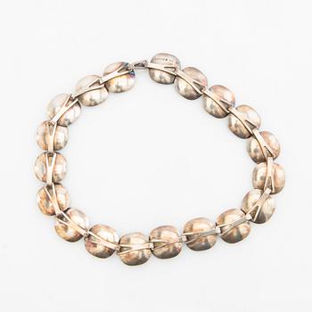 Atelier Borgila, necklace, silver with enamel, Stockholm, 1958.