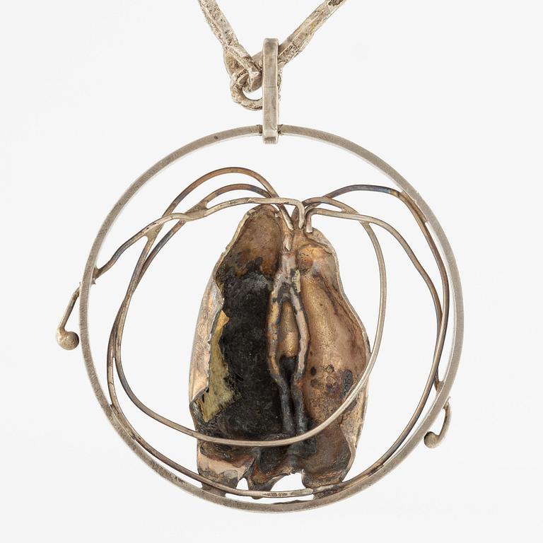 Lars Arby, chain with pendant, sterling silver, Gothenburg among others 1978.