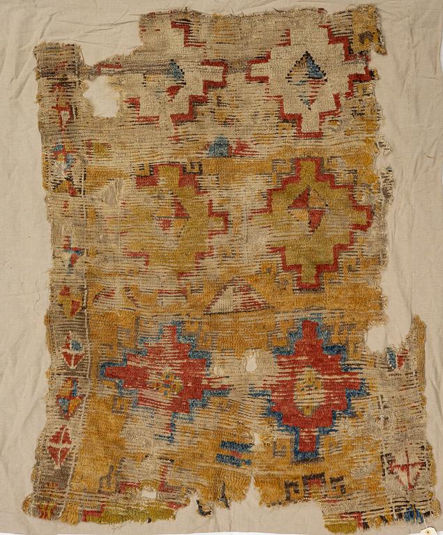 An 18th century Cappadocia 'Memling Gül" fragment, c. 67 x 45 cm.