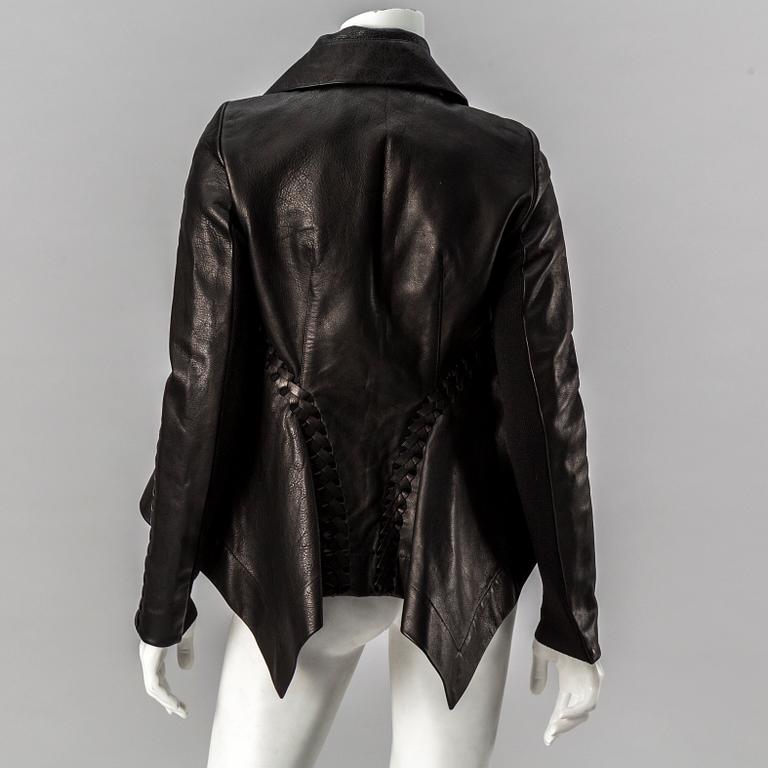 LEATHER JACKET, Rick Owens, italian size 40.