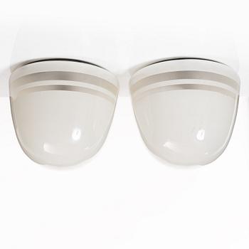 Harald Notini, a pair of ceiling lamps, variant of model "10148", Arvid Böhlmarks Lampfabrik, Stockholm, 1930s.