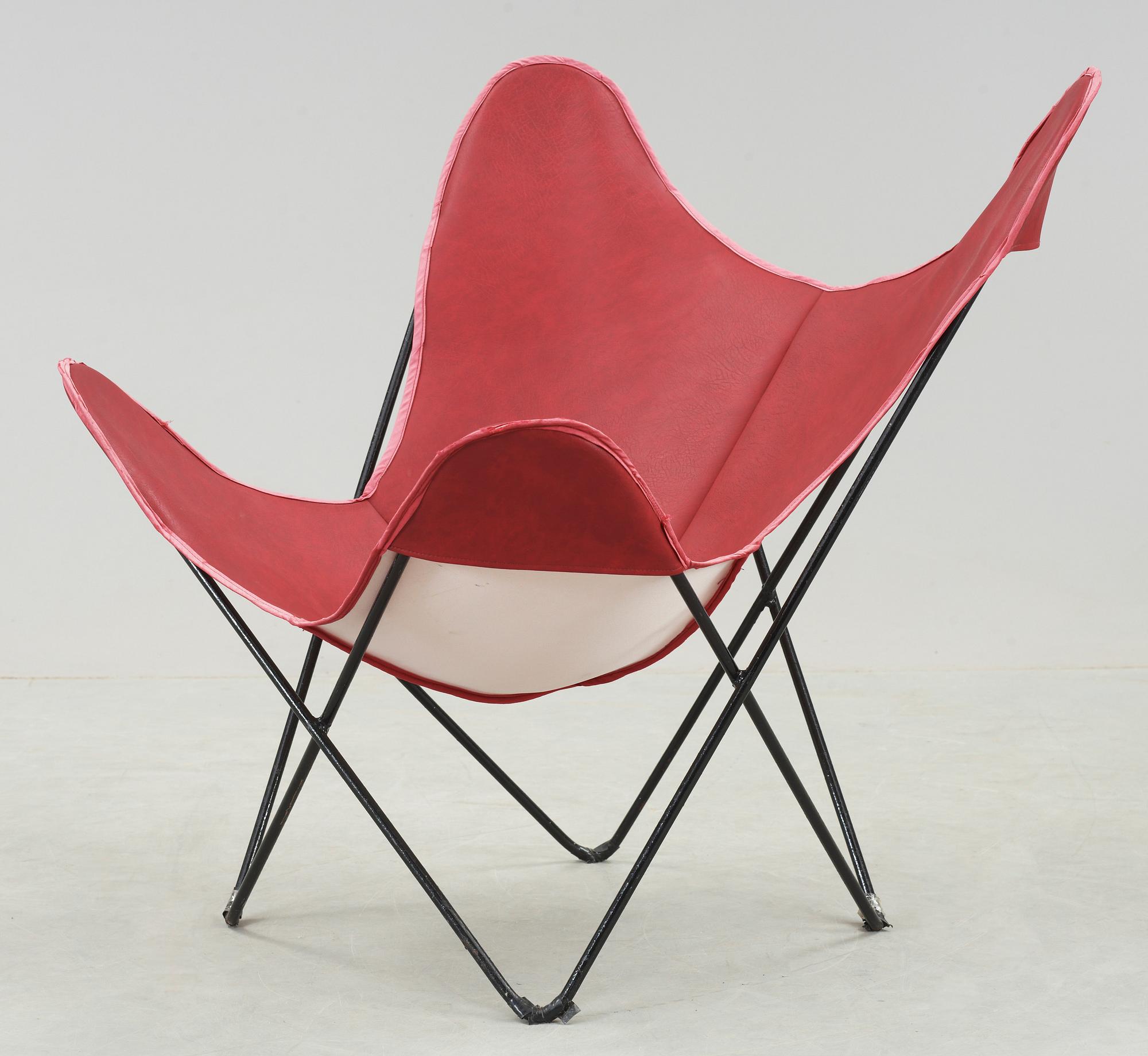 FLADDERMUSFÅTÖLJ, "Butterfly chair", 1900-talets senare hälft.
