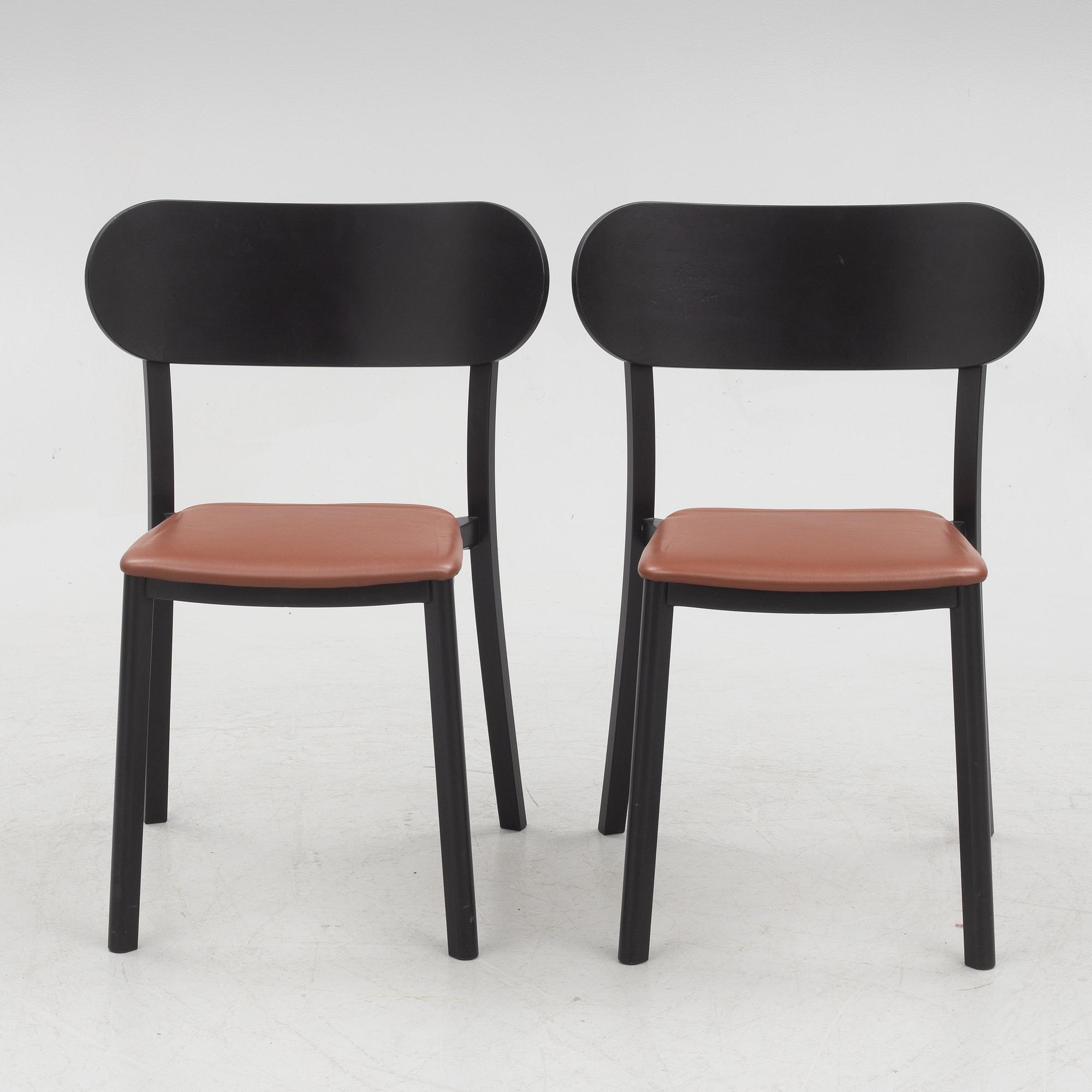 Jonas Lindvall, six chairs, 'Hundranian', Stolab, 2019.