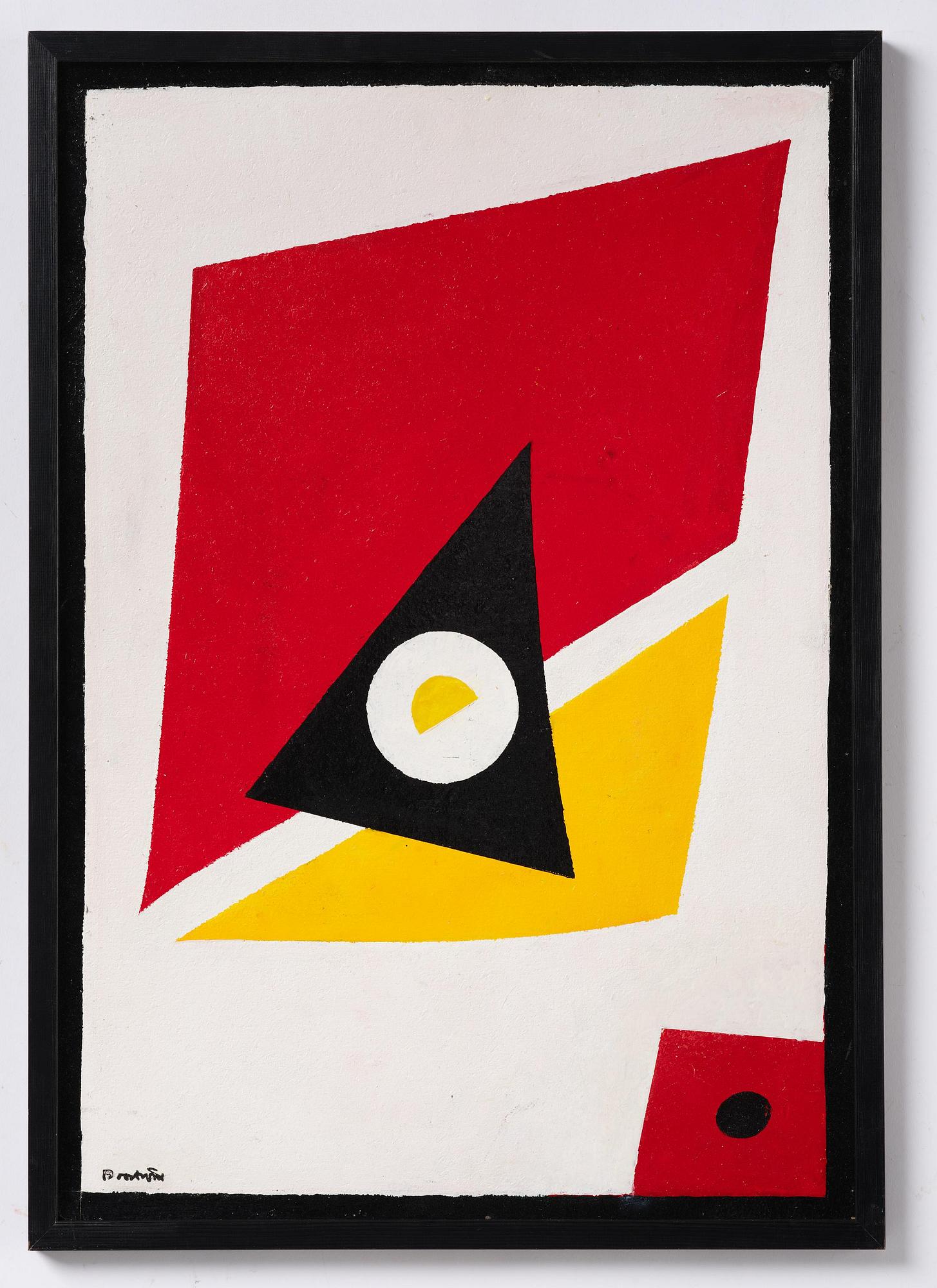 Harry Booström, Composition with Red and Yellow.