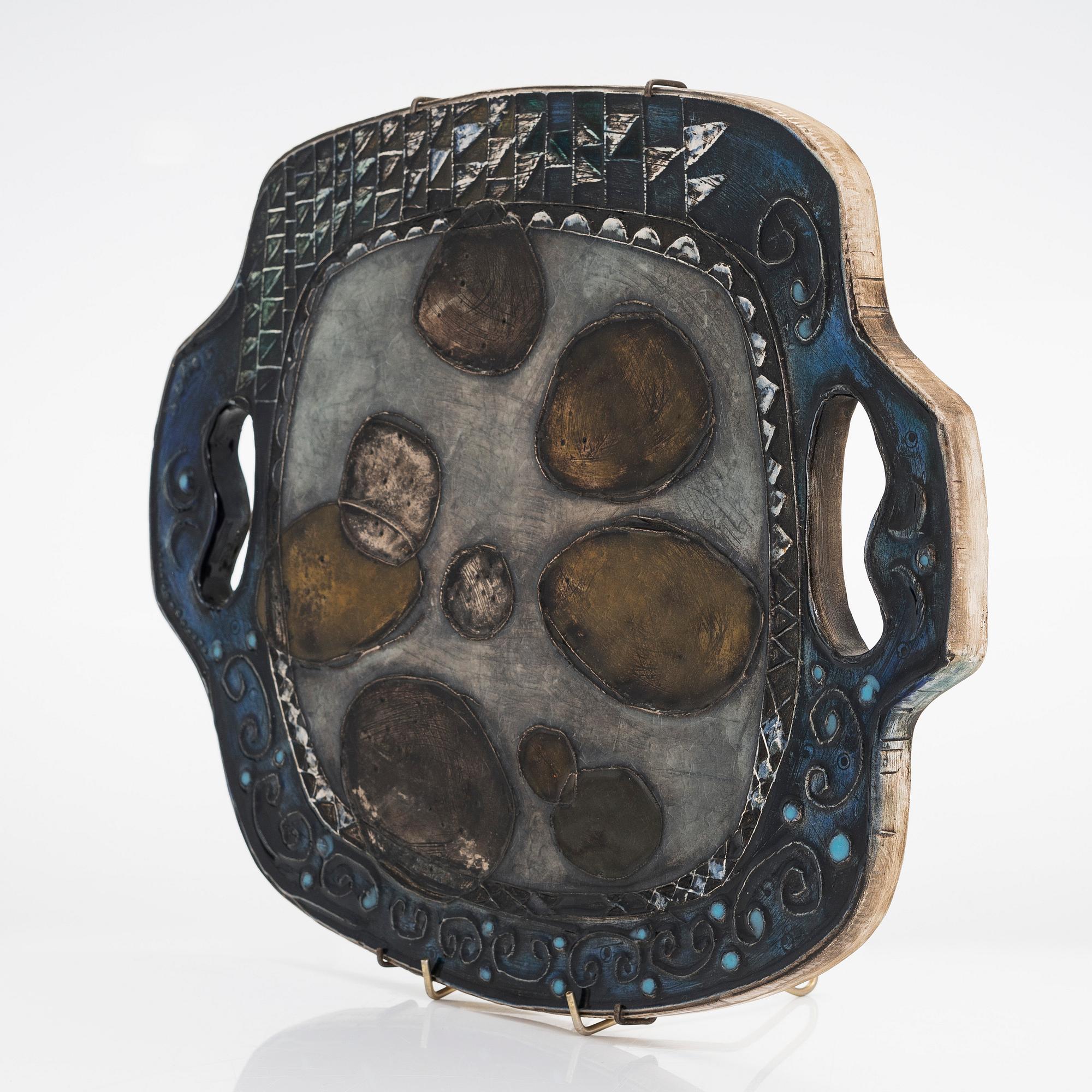 Rut Bryk, a stoneware relief signed BRYK 2.