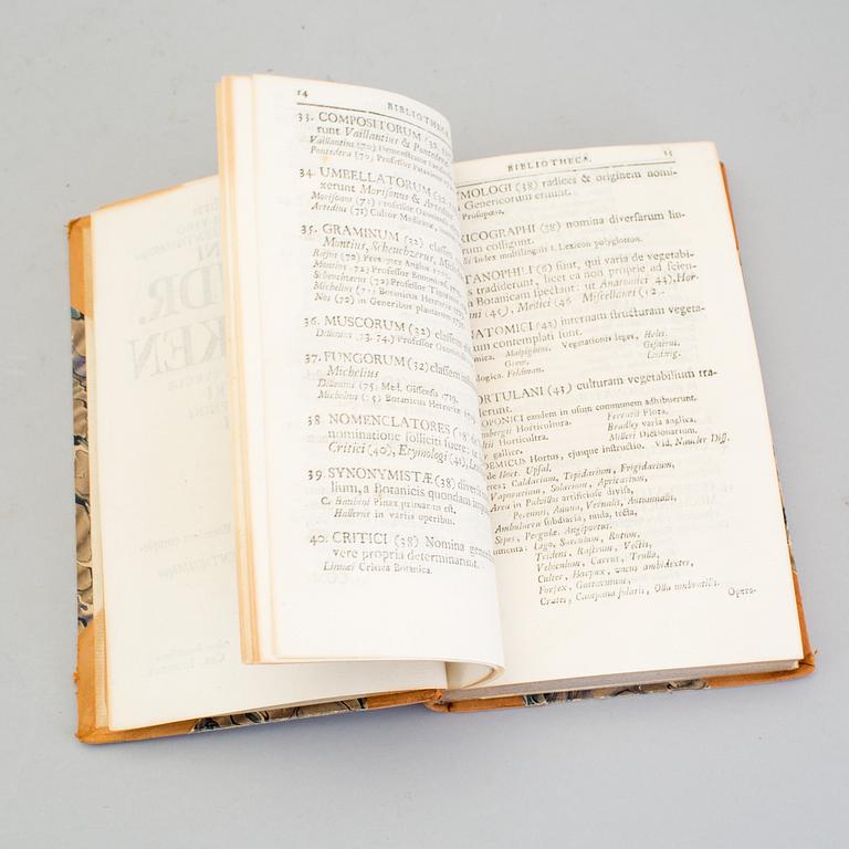 BOOK, 'Philosophia Botanica' by Carl Linnaeus, Gottfried Kiesewetter, Stockholm 1751.