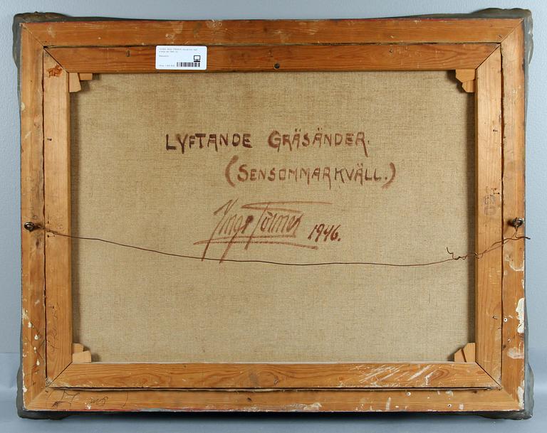 INGE TÖRNER, olja på duk, sign, à tergo dat 1946.