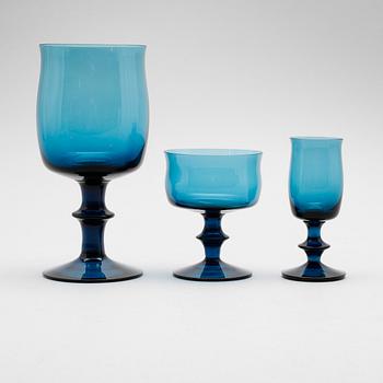 SERVISGLAS, 23 st, Boda, 1900-talets andra hälft.