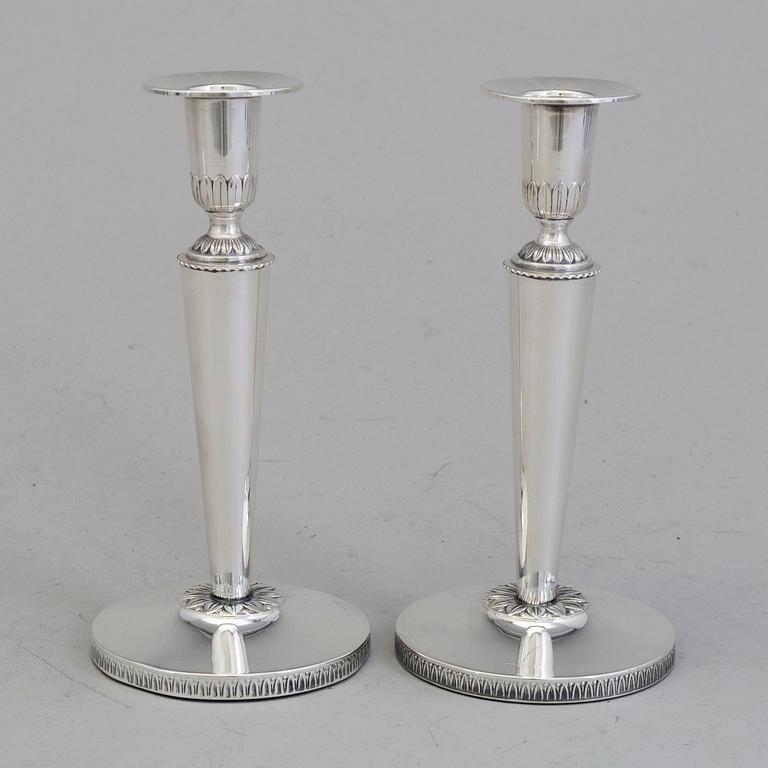 CANDLESTICKS, two pairs, second half of the 20th century.