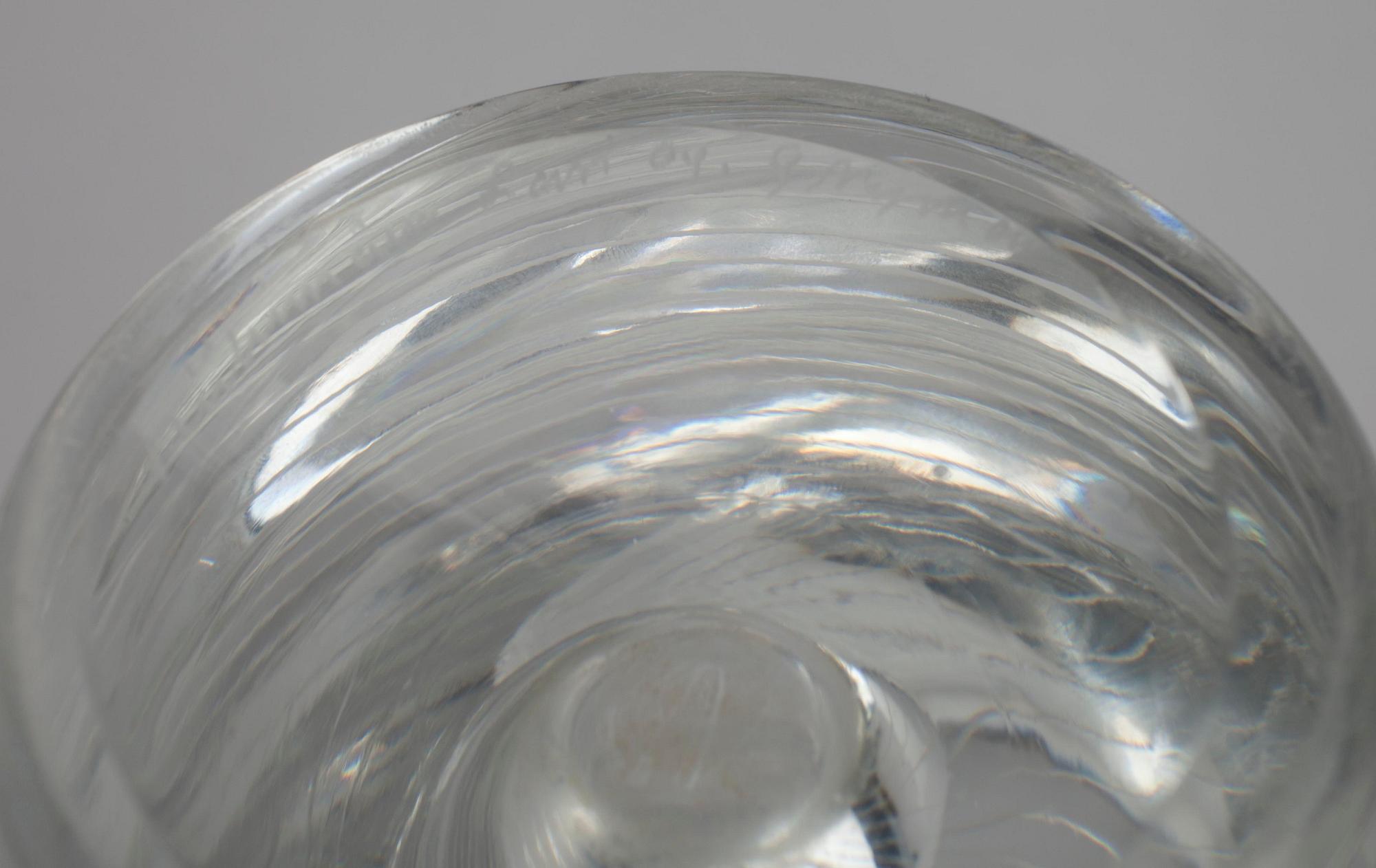 VAS; glas, "Barock" sign. Gunnel Nyman, Riihimäen Lasi Oy.