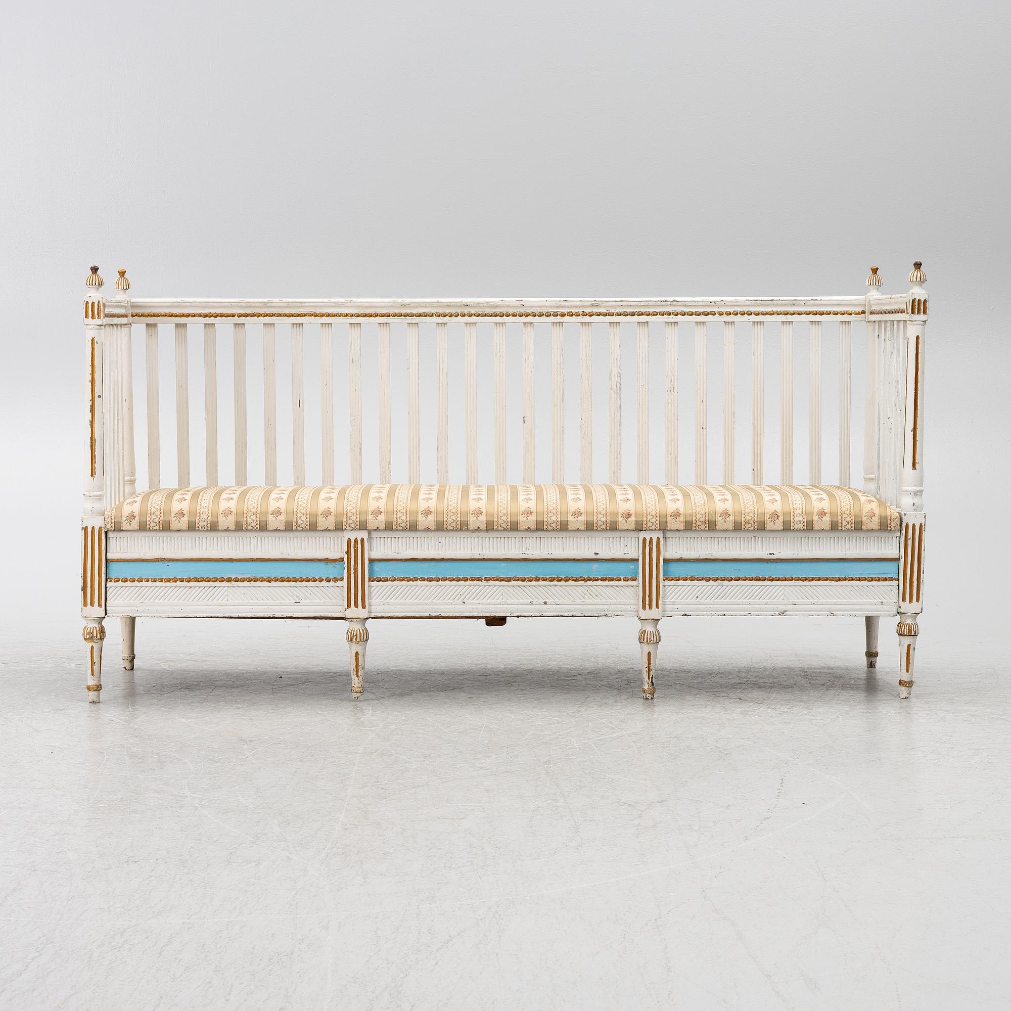 Sofa, late Gustavian, circa 1800.