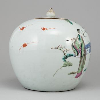 BOJAN med LOCK, porslin. Qingdynastin, 1800-tal.