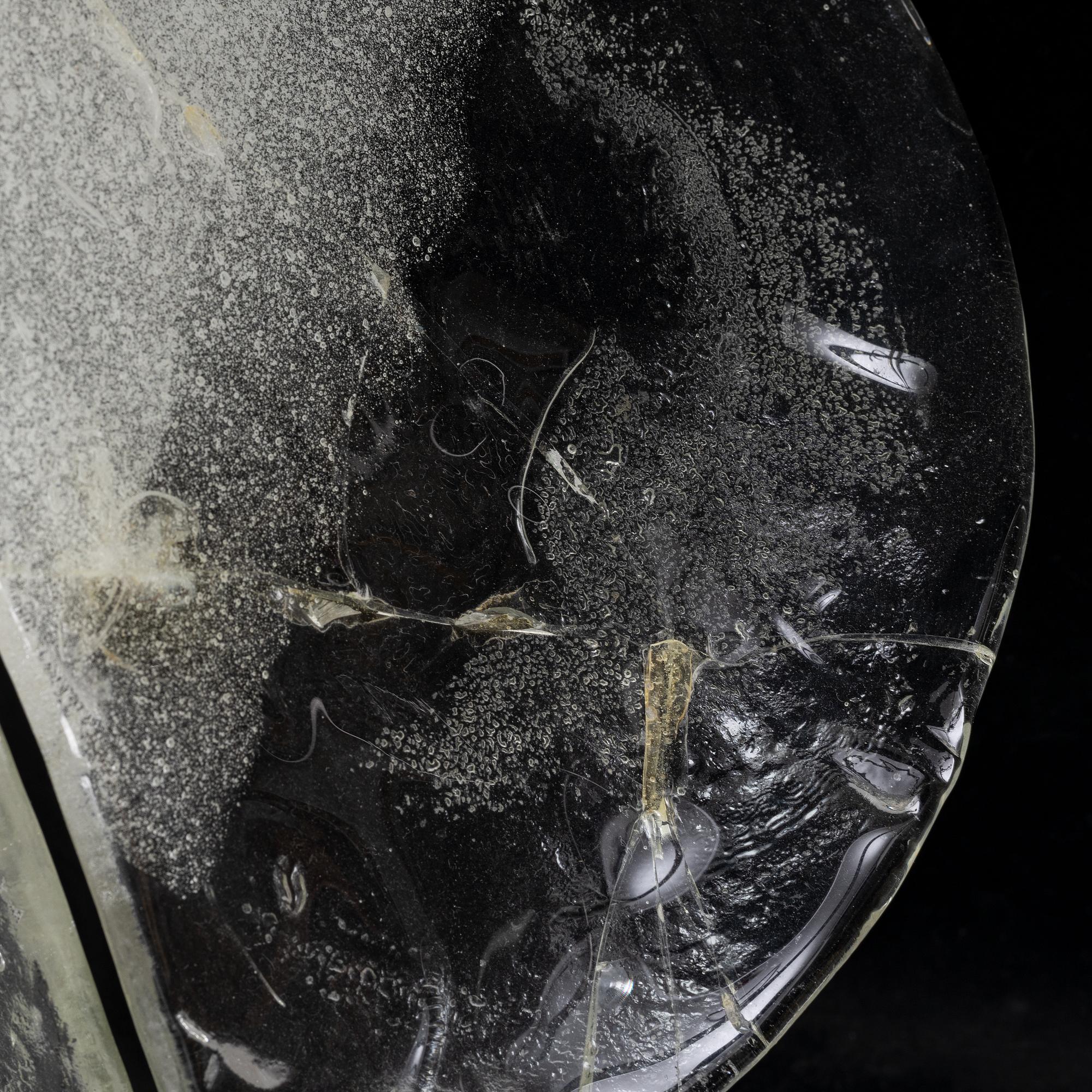 A glass ceiling lamp, second half of the 20th century.