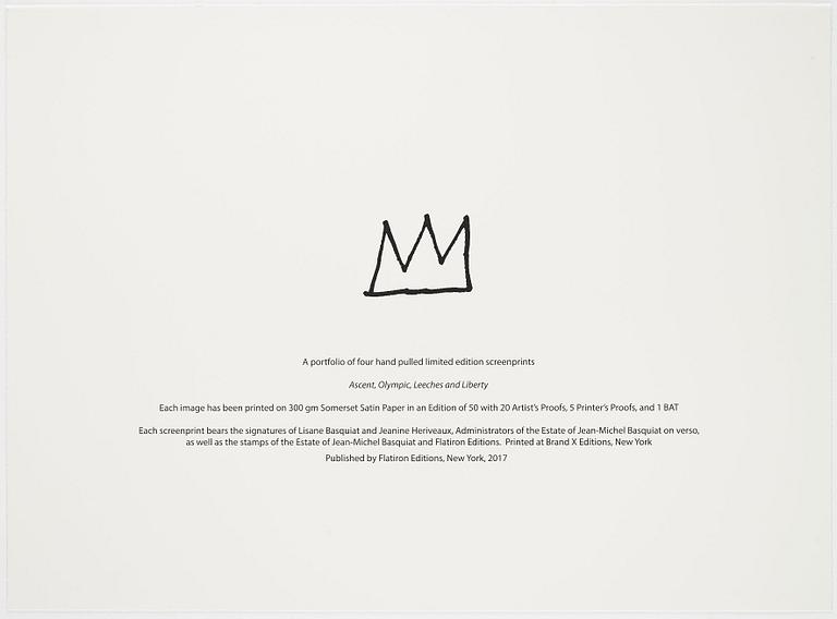 Jean-Michel Basquiat Efter, ”Ascent, Olympic, Leeches, and Liberty”.