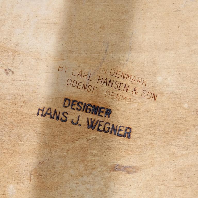 STOLAR, 4 st. "CH 30" Design Hans Wegner för Carl Hansen & sön, Odense, Danmark.