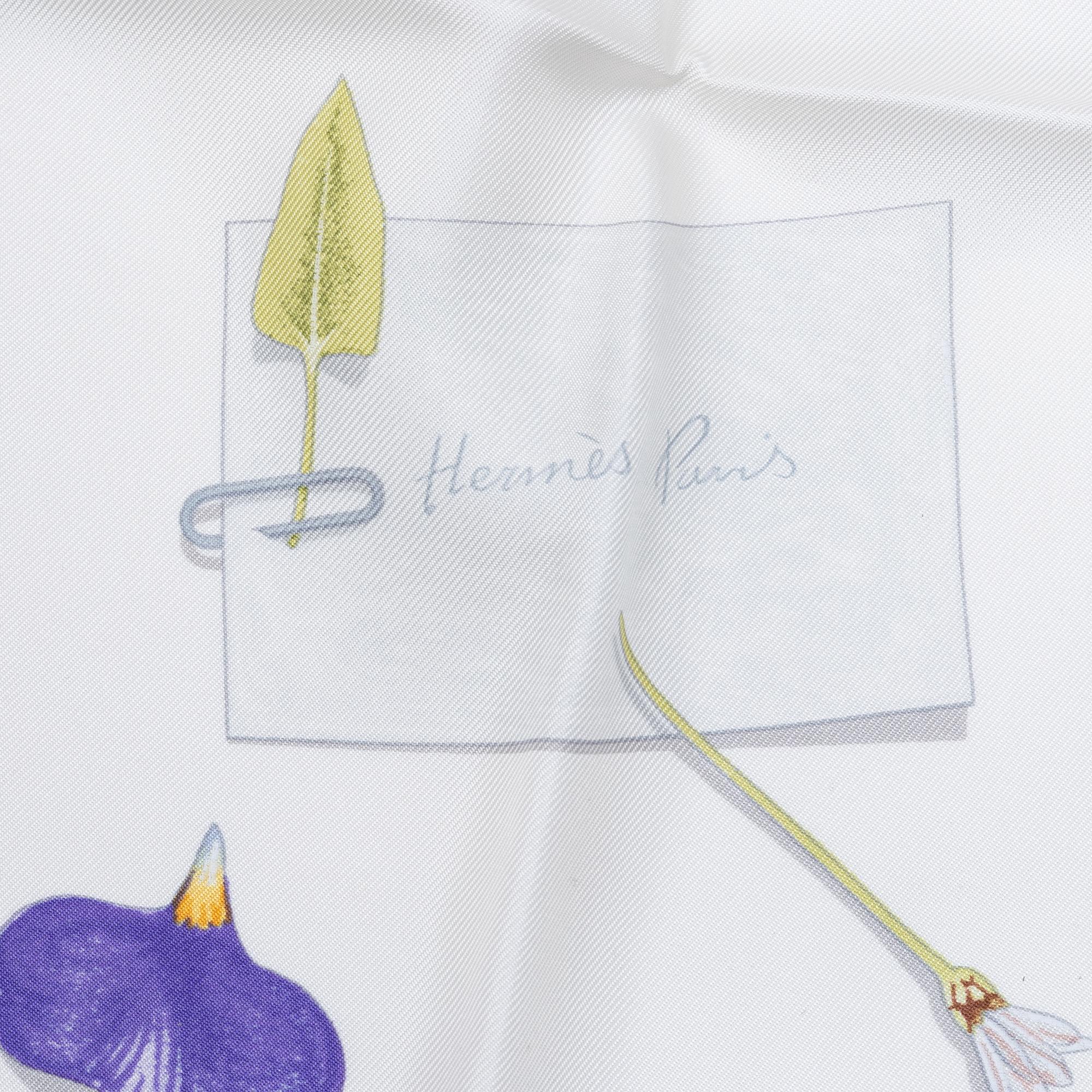 Hermès, scarf, "Des Fleures Pour le Dire".
