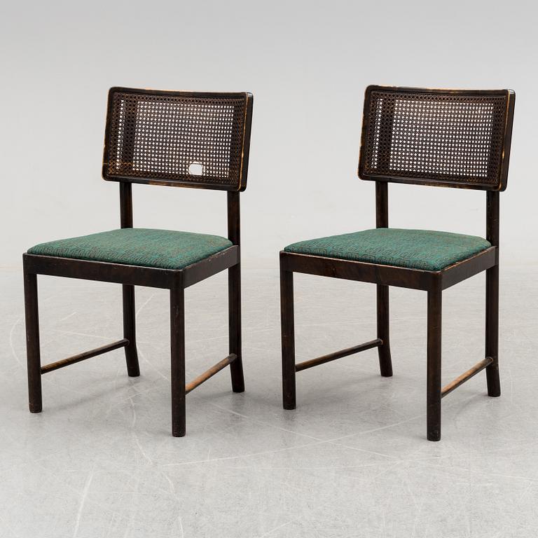 a set of four 'Bertil' chairs by Axel Einar Hjort, Nordiska kompaniet, 1934.