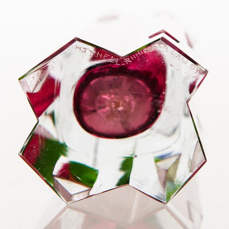 HELENA TYNELL, MALJAKKO, "Revontuli", signeerattu Helena Tynell, Riihimäen Lasi Oy.