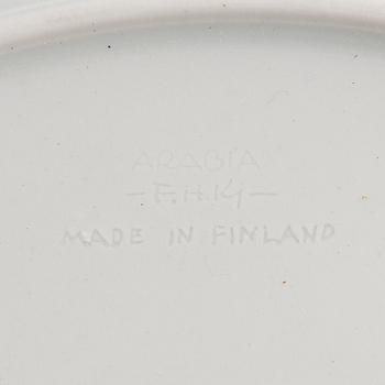 FRIEDL HOLZER-KJELLBERG, ASTIASTO, 34 osaa, "Helmi", riisiposliinia, signeeratut F.H.Kj. Arabia Finland.