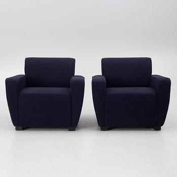 Fredrik Carlström, a pair of "Josefina" armchairs, Austere.