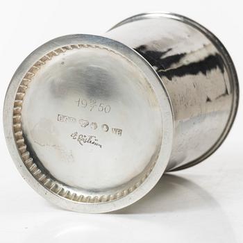 Eric Råström, bägare, silver, Råströms Silver- O Nysilverfabrik, Stockholm, 1949.