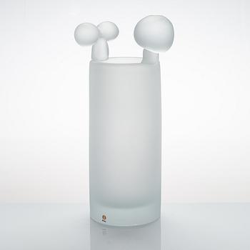 Oiva Toikka, skulptur, "Snowcaslte", signerad Oiva Toikka Iittala 2010 33/50.