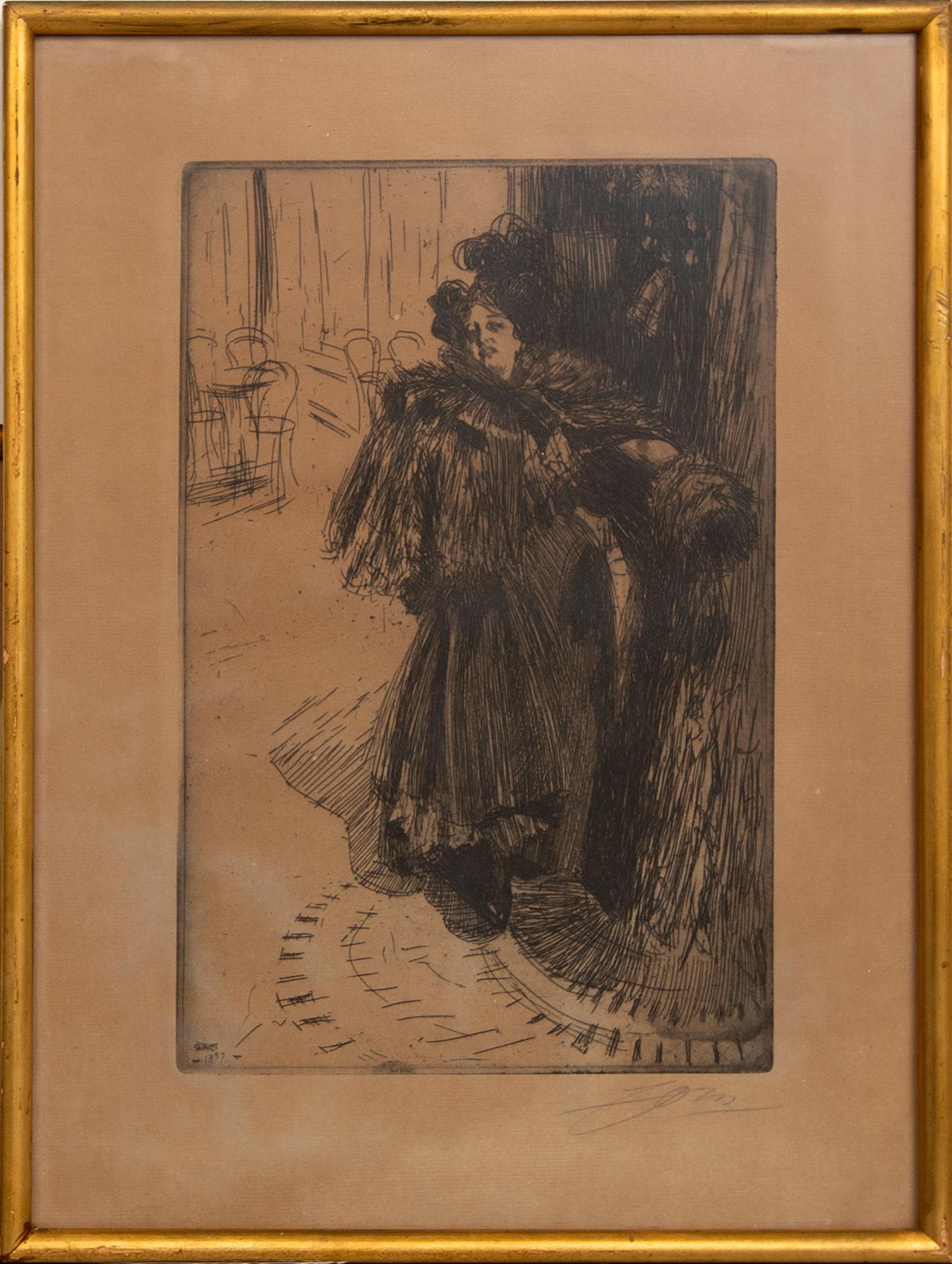 Anders Zorn, etsning,