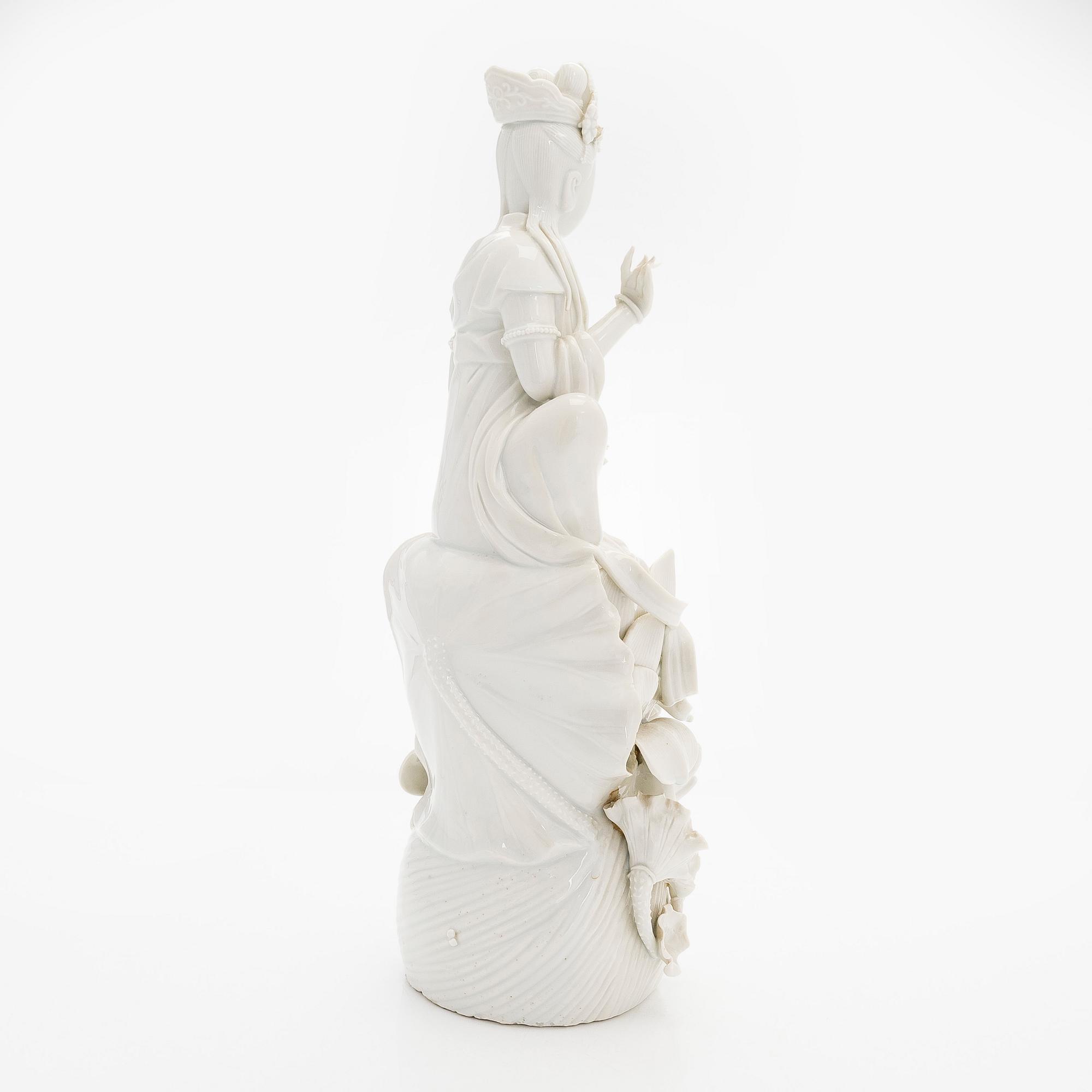 Figurin, blanc de Chine. Kina, 1900-tal.