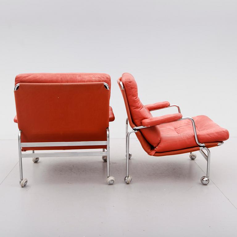 FÅTÖLJER, 1 par, "Karin", Bruno Mathsson, Dux.