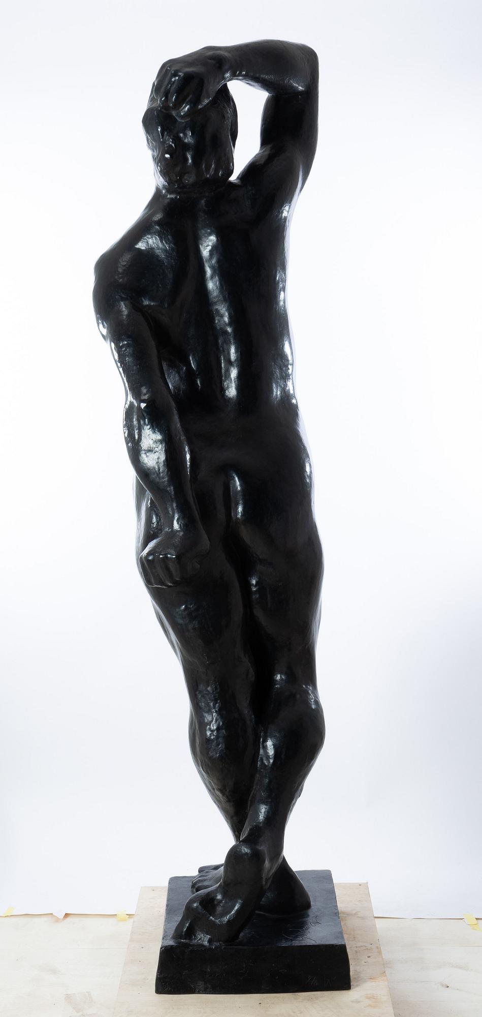 Gudmar Olovson, Statue. Signed. Numbered. Foundry mark. Bronze, height 210 cm, length 56 cm.