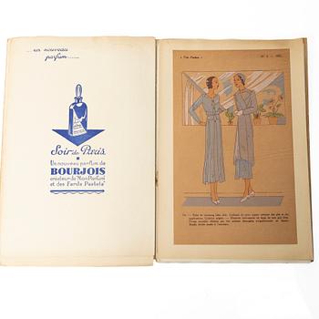 Seven French fashion magazines, 'Trés Parisien', with 123 pochoir fashion plates, Paris, G.-P. Joumard, 1927–31.