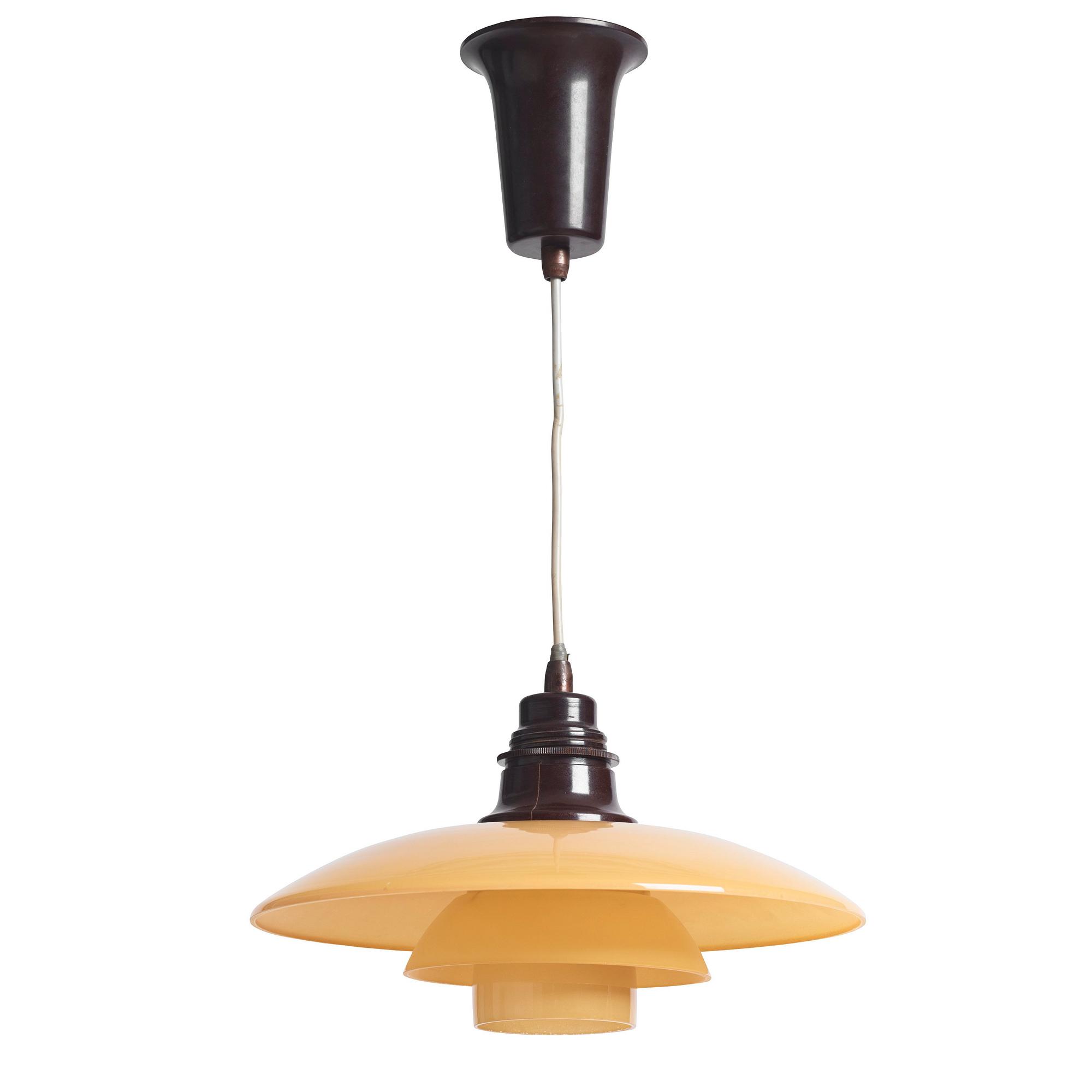 Poul Henningsen, a ceiling lamp model "PH 3/2", Louis Poulsen, Denmark 1930s.