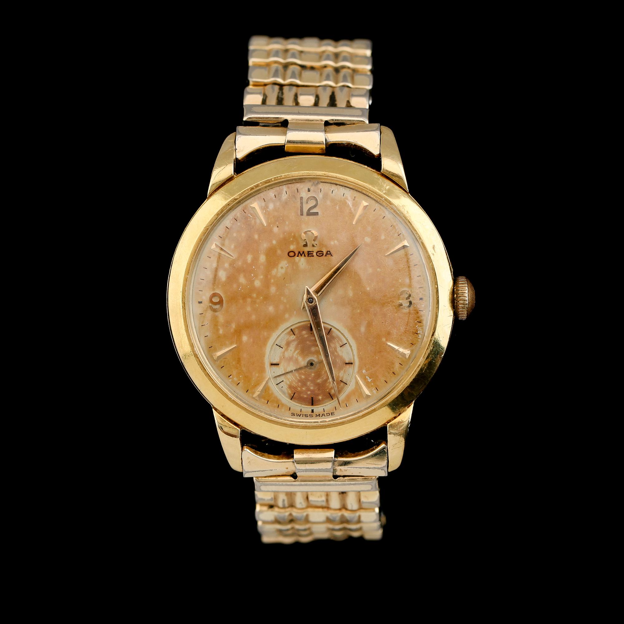 ARMBANDSUR, 18 k guld, Omega, 1950-tal.