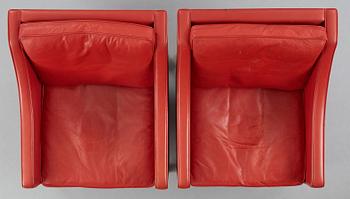 Børge Mogensen, fåtöljer, ett par,  Fredericia Furniture, Danmark.