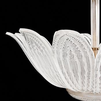 TAKLAMPA, Orrefors, 1900-talets mitt. Höjd ca 65 cm.