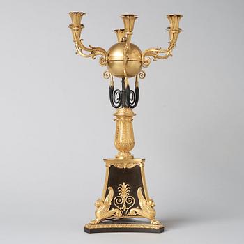 An Empire 19th century six-light candelabra.