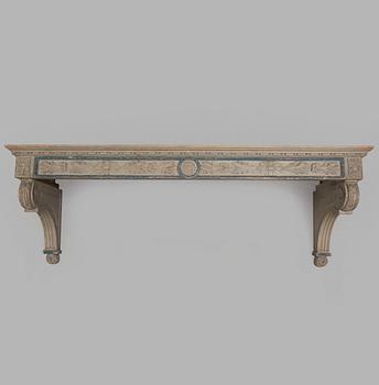 A 19th century French painted canopy.