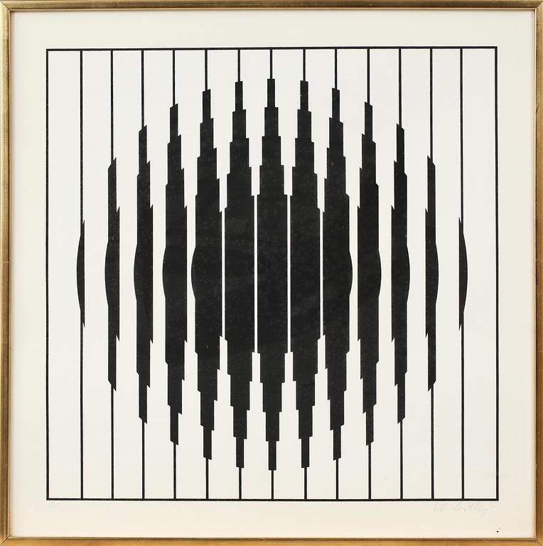 VICTOR VASARELY, litografi, sign o numr 169/290.